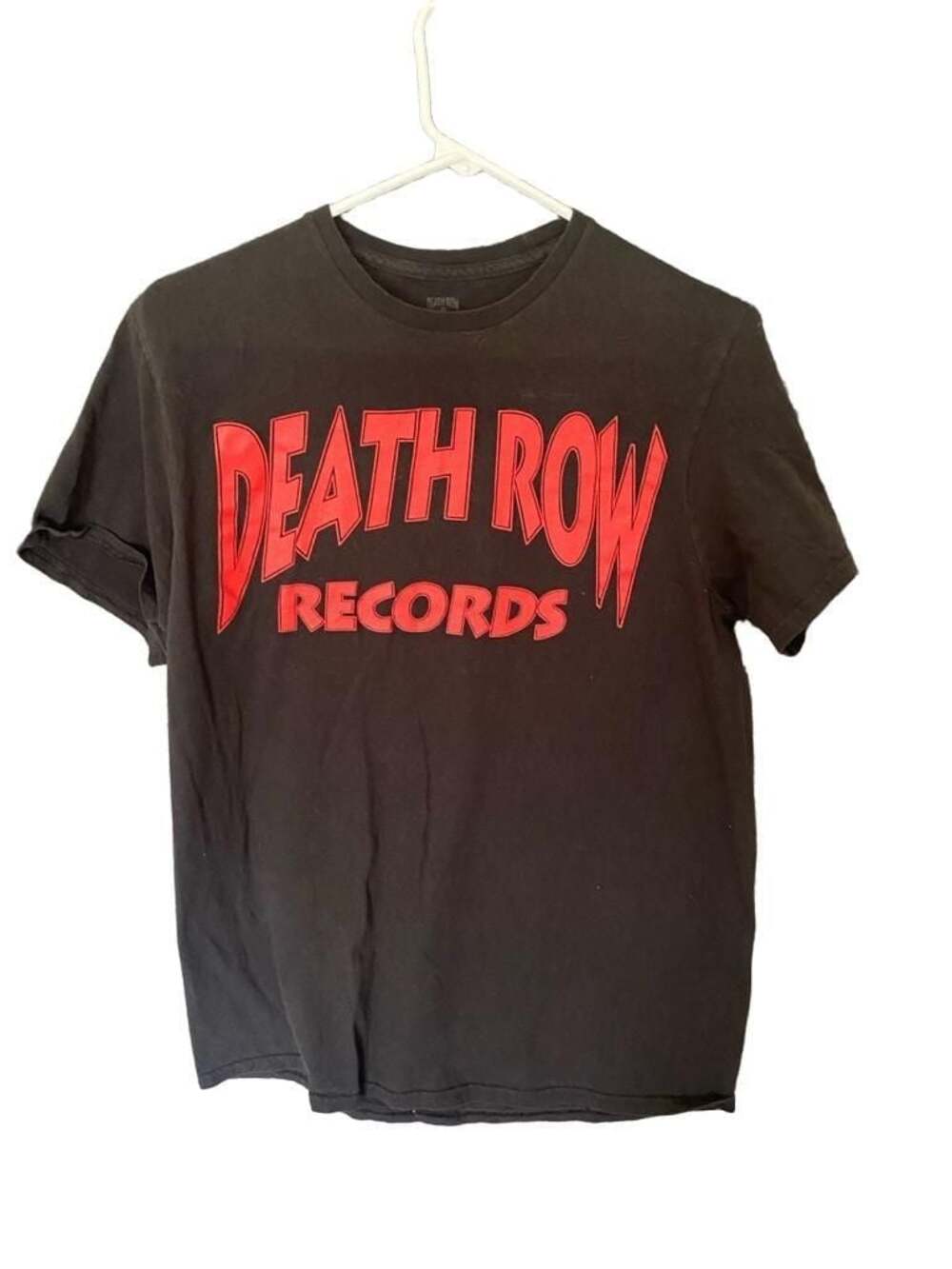 Death Row Records Black T-Shirt with Red Logo